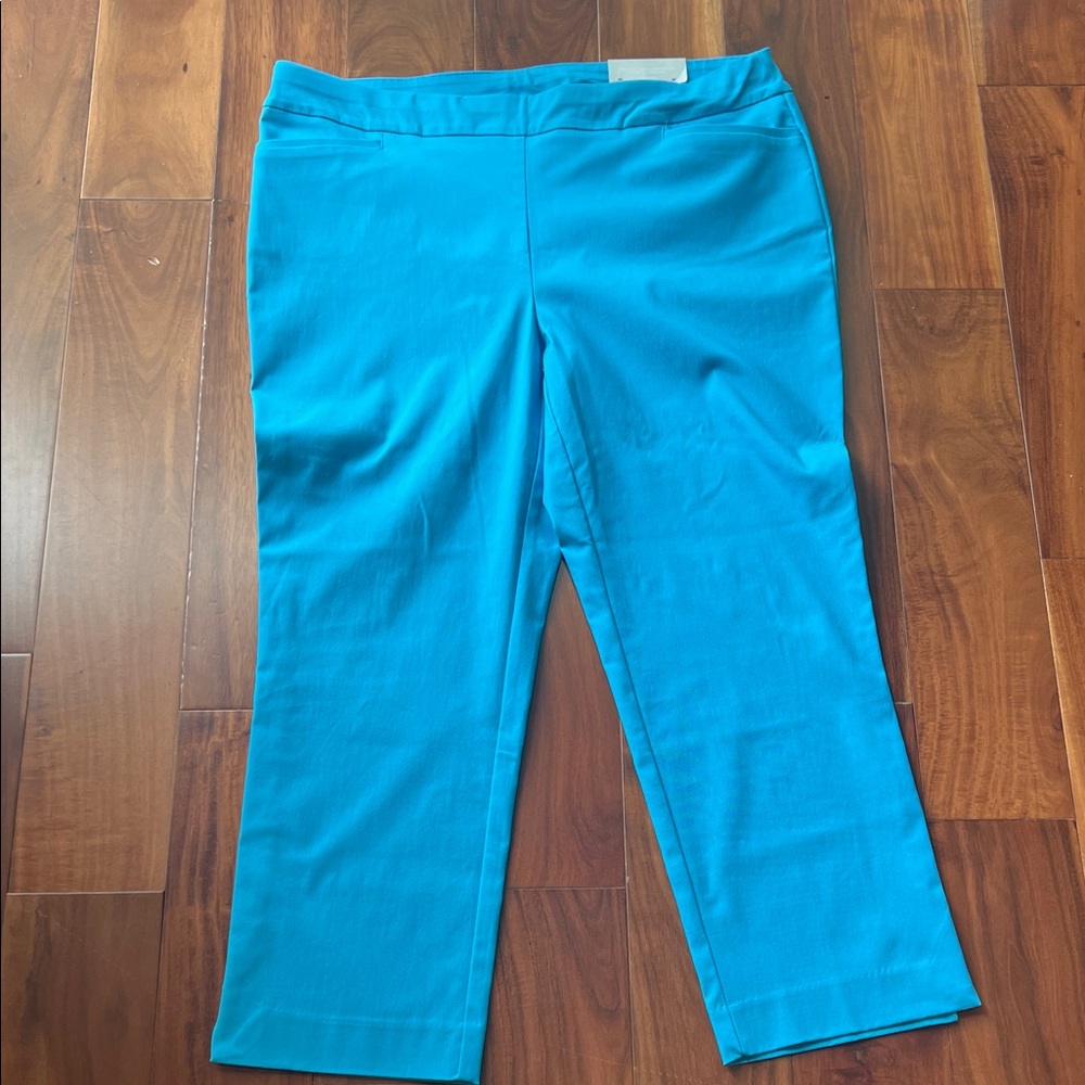 NWT Chico's Vibrant Blue Casual Pants